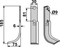 Fräsmesser 185x30mm, links gallery 4_2nd