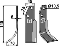 Fräsmesser 145x45mm, links gallery 19_2nd