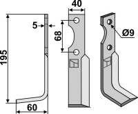 Fräsmesser 195x40mm, links gallery 16_2nd