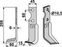 Fräsmesser 208x45mm, links gallery 18_2nd