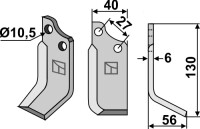 Fräsmesser 130x40mm, rechts gallery 2_2nd