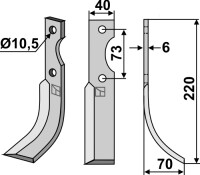 Fräsmesser 220x40mm, rechts gallery 45_2nd