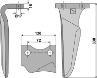 Kreiseleggenzinken 330mm, rechts 2