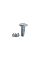 Flachrundschraube M10x1,5x30 mit Selbstsichernder Mutter