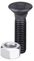 Pflugschraube DIN608 M10x1,5x25 und Sechskantmutter