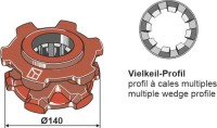 Nusskettenrad Ø140 2