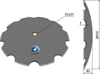 Gezahnte Scheibe Ø610x7 2