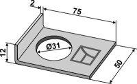 Sicherungsblech für 30x30 V gallery 40_2nd