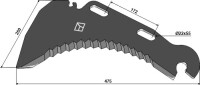 Ladewagenmesser 475mm 2