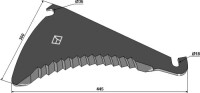 Ladewagenmesser 445mm 2