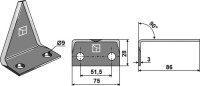 Futtermischwagenmesser Universal 2