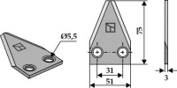 Futtermischwagenmesser 2