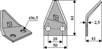 Futtermischwagenmesser, links 2