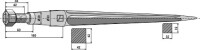 Frontladerzinken 820mm 2