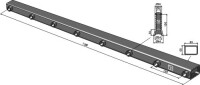 Zinkenträgerrohr 1390mm 2