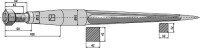 Frontladerzinken 1250mm 2