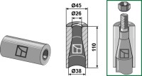 Einschweissbuchse 110mm 2