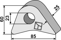 Verriegelung, geschmiedet (Klauenbefestigung) 2