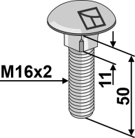 Flachrundschraube M16x2x50 - gal gallery 6_2nd