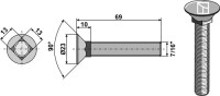 Pflugschraube 7/16"x69 2