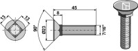 Pflugschraube 7/16"x45