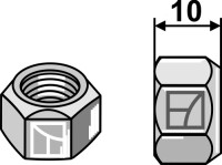 Ganzmetallmutter mit Klemmteil 7/16 2