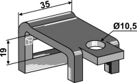 Halter für Zinken 20x6,5 2