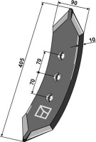 Grubberschar 405mm 2