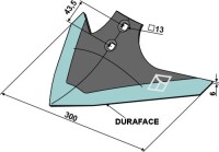 Hackschar 300mm - DURAFACE 2
