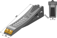 Scharspitze - Hartmetall 2