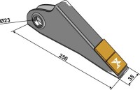 Scharspitze - Hartmetall 2