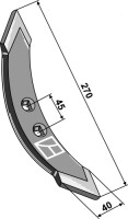 Grubberschar 270mm 2