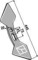 Doppelherzschar 440mm 2