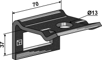 Halter für Zinken 40x12 mit gallery 23_2nd