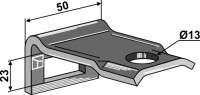 Halter für Zinken 32x10 2
