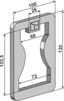 Platte 130x8x100 2