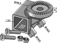 Klemmhalter mit Zahnscheibe 2