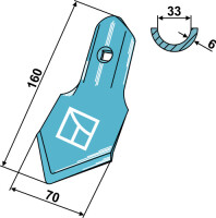 Standard-Schar K46 70mm 2