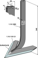 Stiel mit Schar 180mm - DURAFACE 2