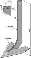 Stiel mit Schar 140mm 2
