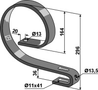 Oberfeder 45x12 2