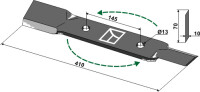 Mähermesser 410mm - links 2