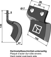 Messer für Grabenfräse - rechts 2
