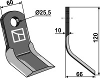 Y-Messer 120x60mm 2