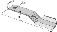Mähermesser 600mm - links 2