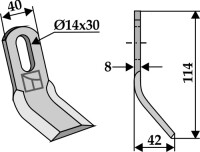 Y-Messer 114x40mm 2