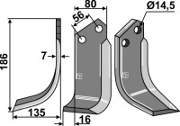Fräsmesser 186x80mm, links gallery 18_2nd
