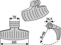 Hammerschlegel 185x70mm 2