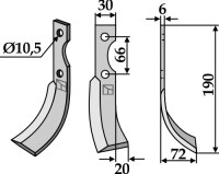 Fräsmesser 190x30mm, rechts gallery 2_2nd