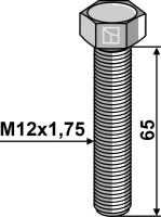 Sechskantschraube M12x1,75x65 ohne Mutter 2